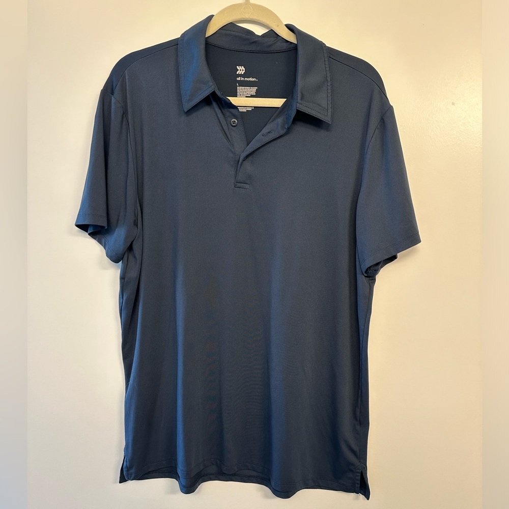 All in motion blue polo